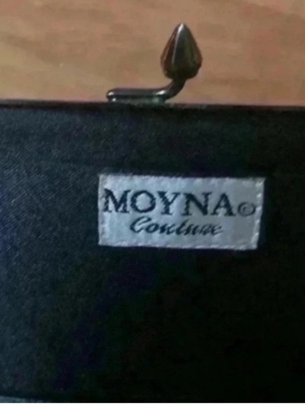Moyna Couture Beaded Rectangular Clutch Purse Handbag - Picture 3 of 9